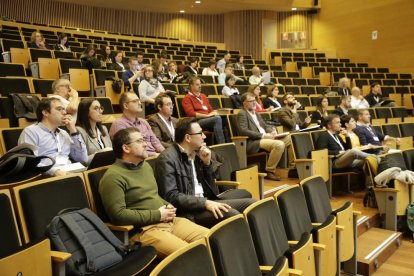El secretari d’Universitats, durant la seua intervenció a la jornada sobre formació dual.