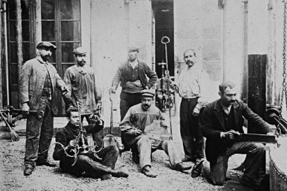 Imatge d’un llac gelat a Capdella el 1929.