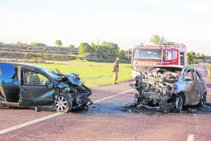 Imatge de l’A-2 buida al seu pas per l’Urgell el diumenge 3 de maig de l’any passat, quan va finalitzar el pont festiu.