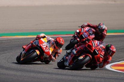 Marc Márquez va celebrar així el segon lloc després d’una temporada molt difícil.