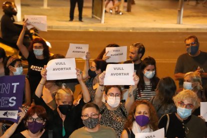Protesta el setembre passat a la plaça Ricard Viñes de Lleida en el marc del Dia d’Acció Global per un Avortament Lliure i Segur.