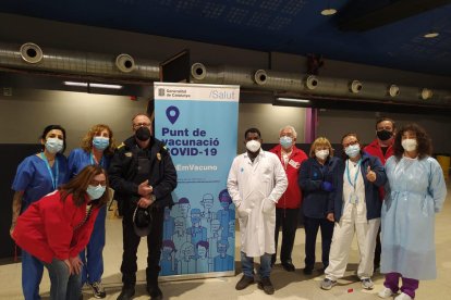 Voluntarios en Mollerussa.