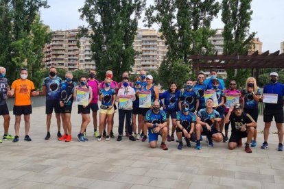 Cientos de personas se volcaron en la iniciativa, que se celebró del 2 al 23 de mayo. En la imagen de la izquierda, Pau Odina y su familia.