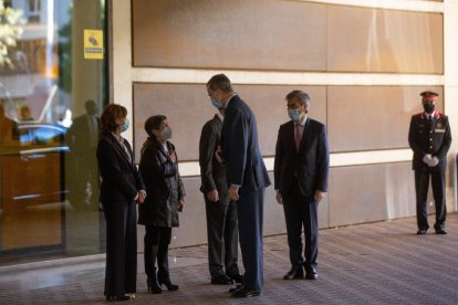 Aragonès va compartir taula amb el rei i altres autoritats durant l’acte organitzat per Foment.