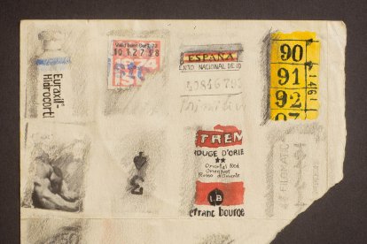 carta. En moltes de les seues obres més enigmàtiques juga amb les paraules i el llenguatge, com en aquesta ‘carta’ elaborada amb barres.