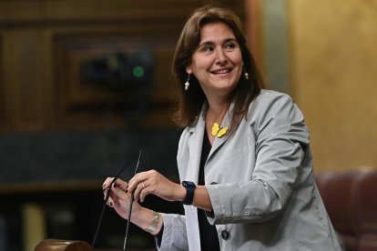 Els dos candidats de JxCat, Damià Calvet i Laura Borràs.