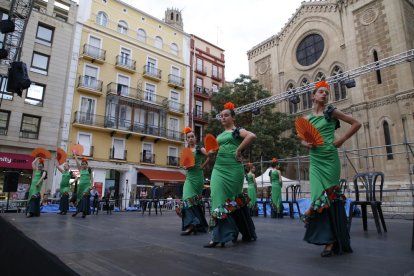 El Petit de Cal Erill, durante su actuación el jueves por la noche.