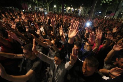 En Tàrrega con Mossos, Bombers y Urbana.