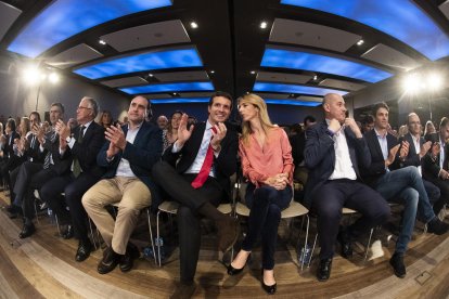 Pedro Sánchez, ayer en Barcelona, durante su intervención en el mitin de los socialistas.