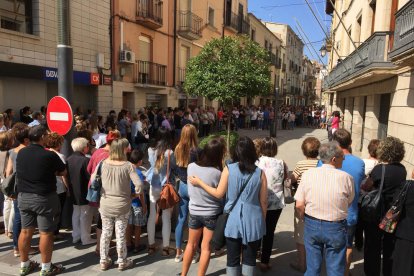 Més de 300 persones a les Borges en suport als familiars i amics del jove mort a l'N-240