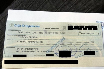 Forcadell diposita els 150.000 euros de fiança per sortir de la presó