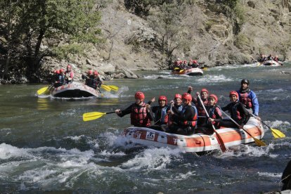 El ràfting va ser el 2016 l’esport d’aventura més sol·licitat i practicat a la demarcació de Lleida, seguit pel trèquing, el senderisme i el descens de barrancs.