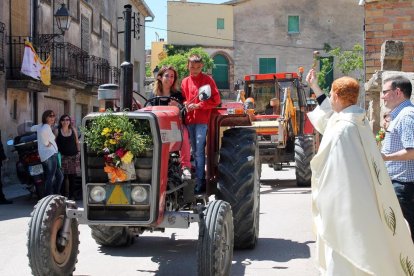 Moment de l’exhibició de tractors de Gra.