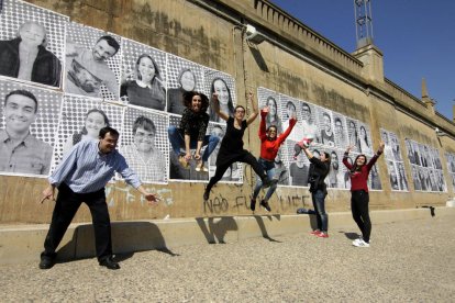 Profesionales y colaboradores de la cátedra de Innovación Social de la UdL, con su director, Carles Alsinet (primero por la izquierda).