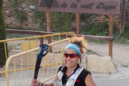 La salida de la Montsec Ultra Trail se hizo por primera vez desde la Colegiata de Àger.