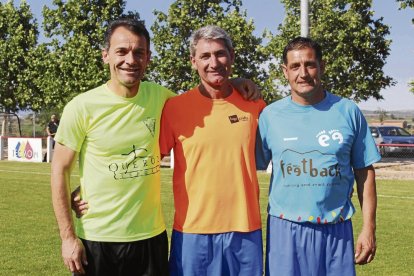 Tenorio y Casals, con los colores de sus actuales equipos, el Vallfogona y el Térmens.
