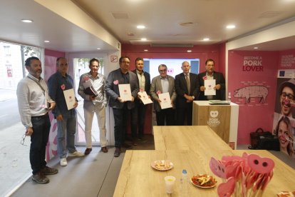 La presentación de ‘Pork Lovers Tour’ en Lleida, en la que participó el alcalde, Àngel Ros.