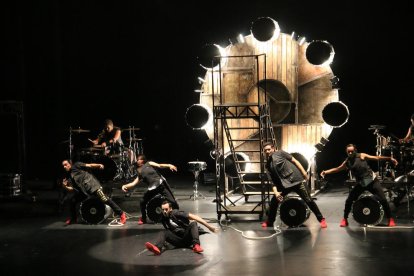 El pregoner, amb l’alcalde, Àngel Ros, i la regidora Montse Parra.