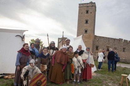 Un moment de la representació del setge al castell de Ciutadilla al segle XVI.