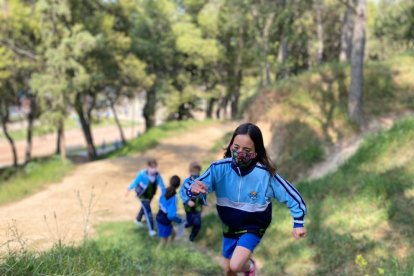 Alumnos de la Institució Lleida durante la clase.