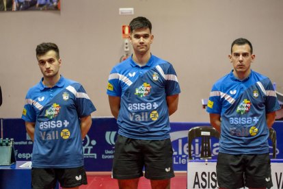 Joan Masip, Alberto Lillo y Marc Duran fueron ayer los integrantes del equipo.