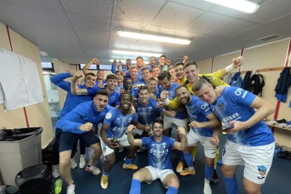 Gaixas celebra el gol que adelantó al Lleida.