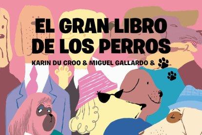 Obra gráfica.  Portada y una viñeta de la novela gráfica póstuma de Gallardo, en la foto junto a su perrita Cala.