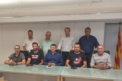 Montse Baró, Joan Gòdia, Benjamí Felip y Manel Simón presentaron las previsiones de cosecha.