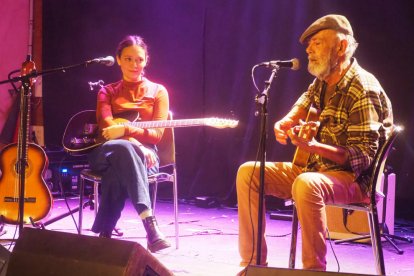 La cantante vasca Ana Arsuaga, Verde Prato, el pasado viernes.