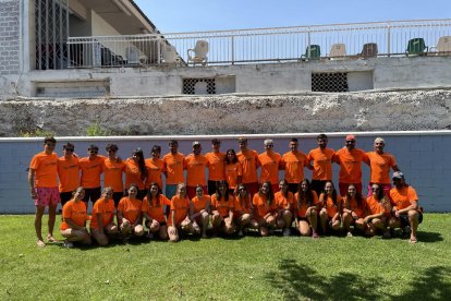 Nens de l’escola bressol al campus d’estiu de Seròs.