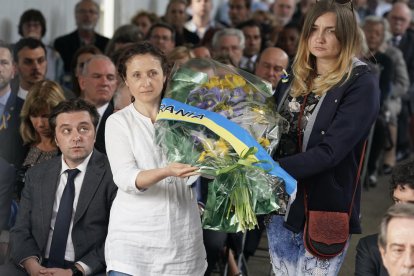Vladímir Putin, poc abans de reunir-se ahir amb atletes olímpics i paralímpics russos.