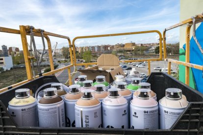 El festival ha decorado este año cinco fachadas del barrio de Cappont.