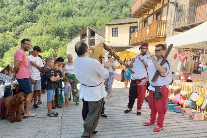 Espectáculo del Mercat Càtar. 