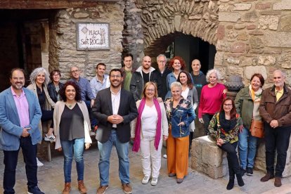 Los miembros de la lista de ERC, con Francesc Vilaplana.