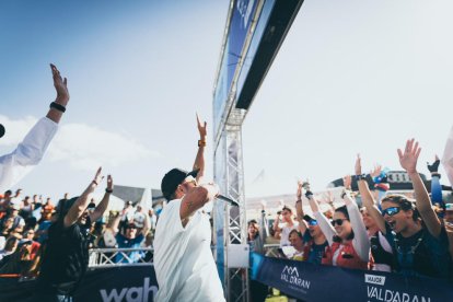 Momento de la salida de las Sky en el Pla de Beret.