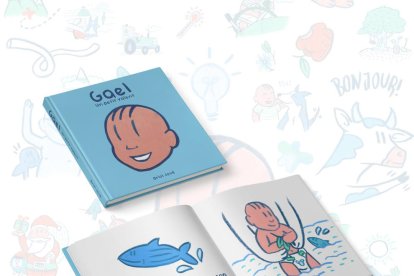 Oriol Jové junto a su pareja, Ellen, y su hijo Gael.