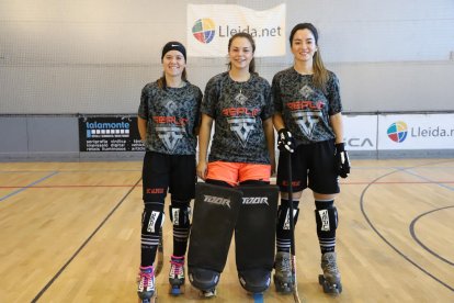 Jugadores i tècnics del Lleida.net HC Alpicat, equip que aquesta temporada debuta a l’OK Lliga.