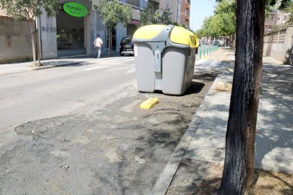 El ayuntamiento de Lleida hace un llamamiento a la población para encontrar a los responsables de la quema de una veintena de contenedores