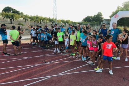 A la imatge, participants de la Joventut Atlètica Arbeca, un dels organitzadors de la prova.