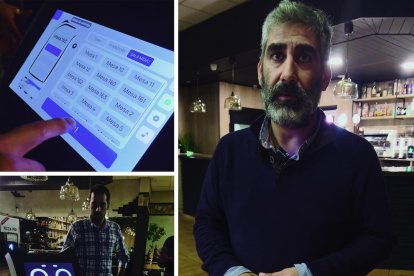 Raúl Águila, gerent de Sinergia UpgradeOscar Ruiz, gerent de Brasa d'OrHostaleria, arribael suport necessari