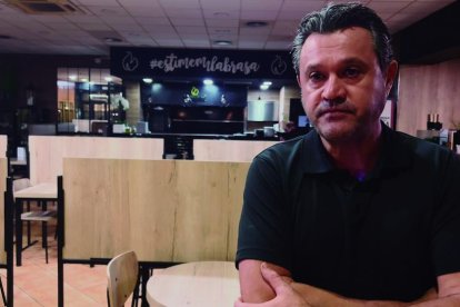 Raúl Águila, gerent de Sinergia UpgradeOscar Ruiz, gerent de Brasa d'OrHostaleria, arribael suport necessari