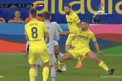 Captura del moment de la lesió de Franscis Coquelin