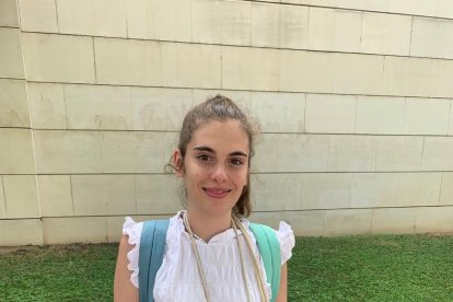 Alumnos examinándose en una aula del edificio polivalente de la UdL.