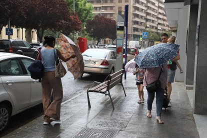 El vent també va danyar el camp de futbol del Balàfia.