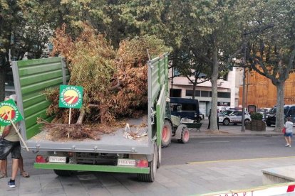 Un moment de la protesta.