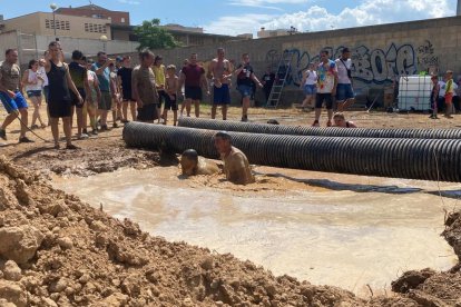 Imatge de la demostració de la Guàrdia Civil.