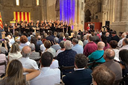 La Seu Vella s'omple amb l'acte institucional unitari de la Diada