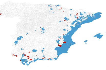 El mapa de l'expansió del mosquit tigre i els 70 municipis on s'ha localitzat aquest any.