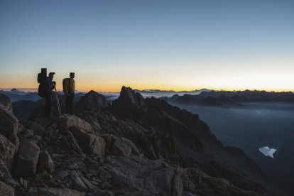 Les panoràmiques des de qualsevol pic del Pirineu (a la foto, el Besiberri nord) són espectaculars
