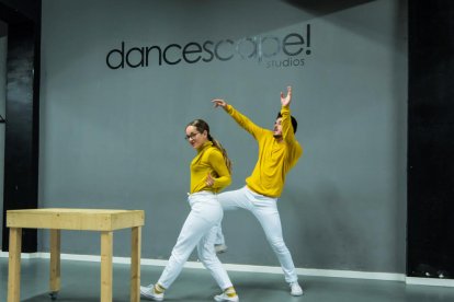 classe . Un moment de la classe de la Sandra Egido i la Carla Cervantes a Lleida.